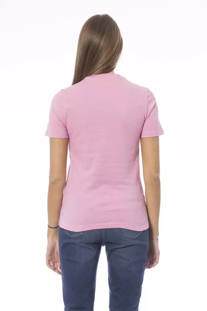Mehrfarbiges Damen-T-Shirt aus Baumwolle