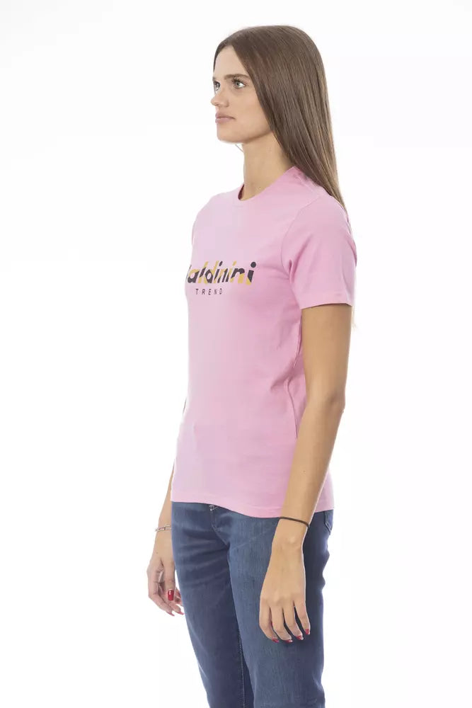 Mehrfarbiges Damen-T-Shirt aus Baumwolle