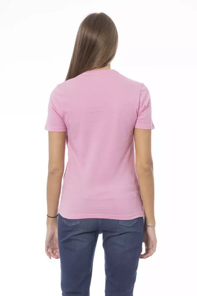 Mehrfarbiges Damen-T-Shirt aus Baumwolle