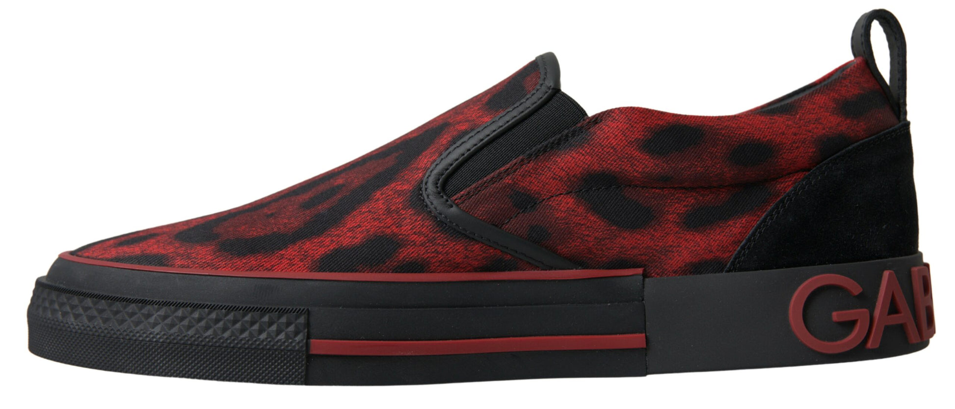 Rot Schwarz Leopard Loafers Sneakers Schuhe