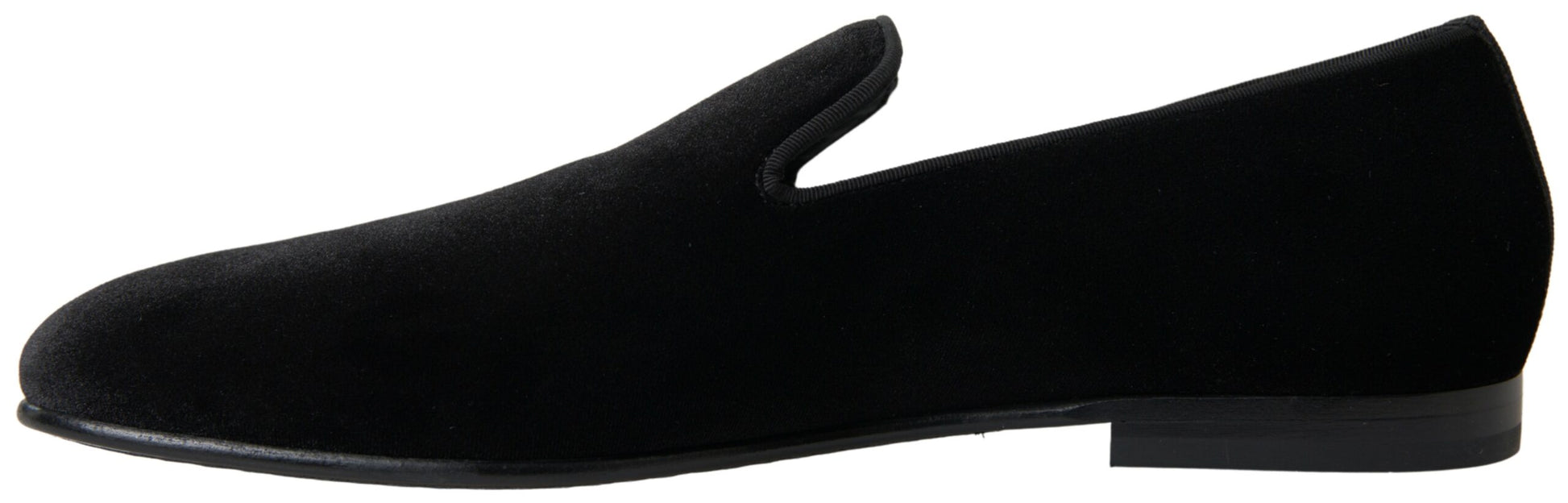 Schwarze Loafer aus Samt, formelle Schuhe