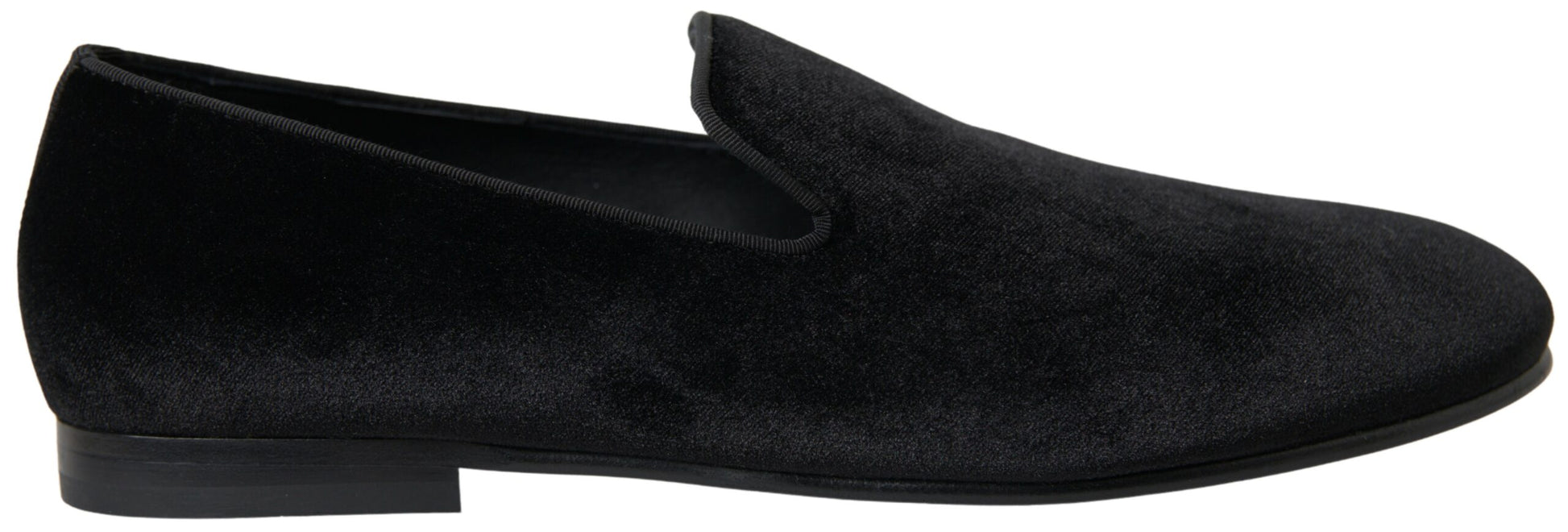 Schwarze Loafer aus Samt, formelle Schuhe