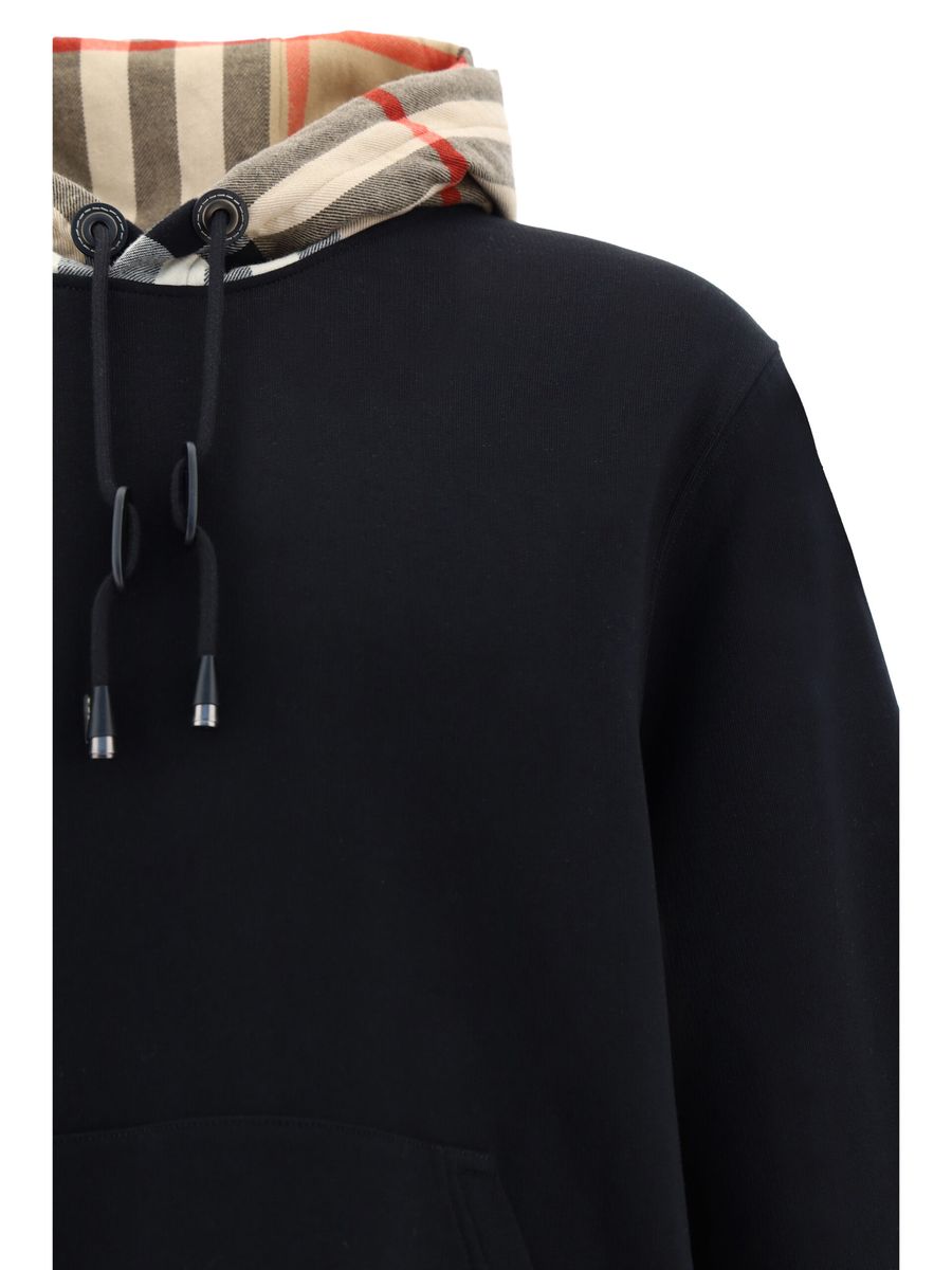 Eleganter Oversize-Kapuzenpullover Samuel in Schwarz