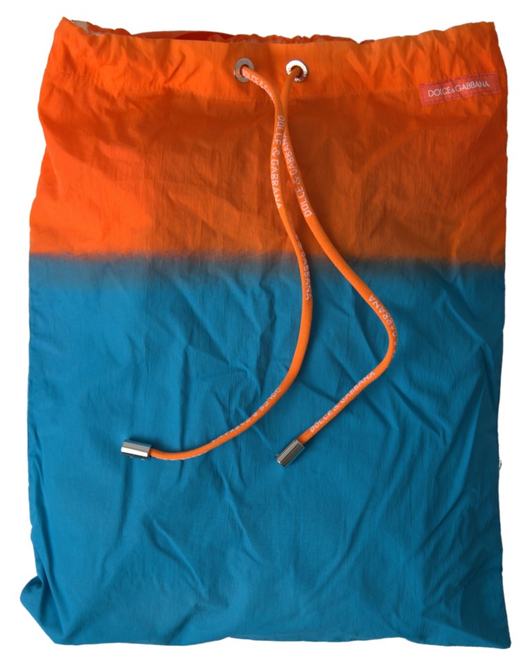 Orange Blau Gradient Beachwear Bademode Shorts