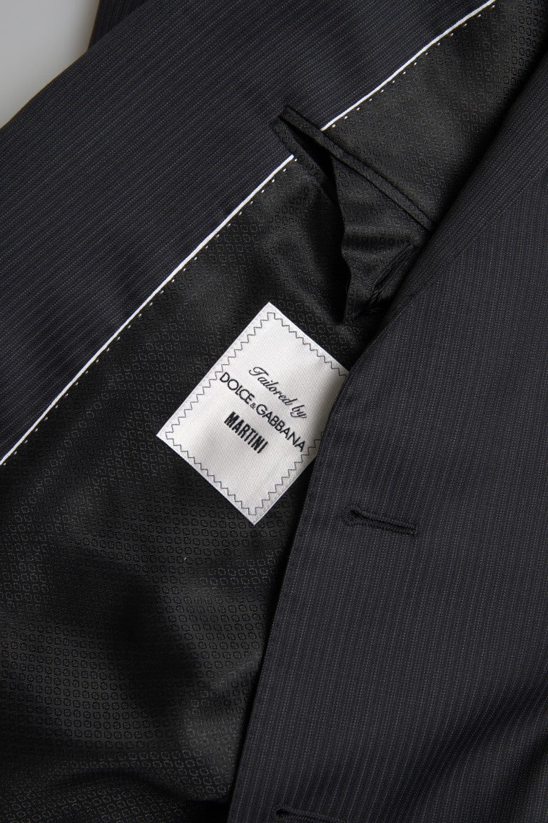 Schwarzer zweiteiliger einreihiger MARTINI-Anzug