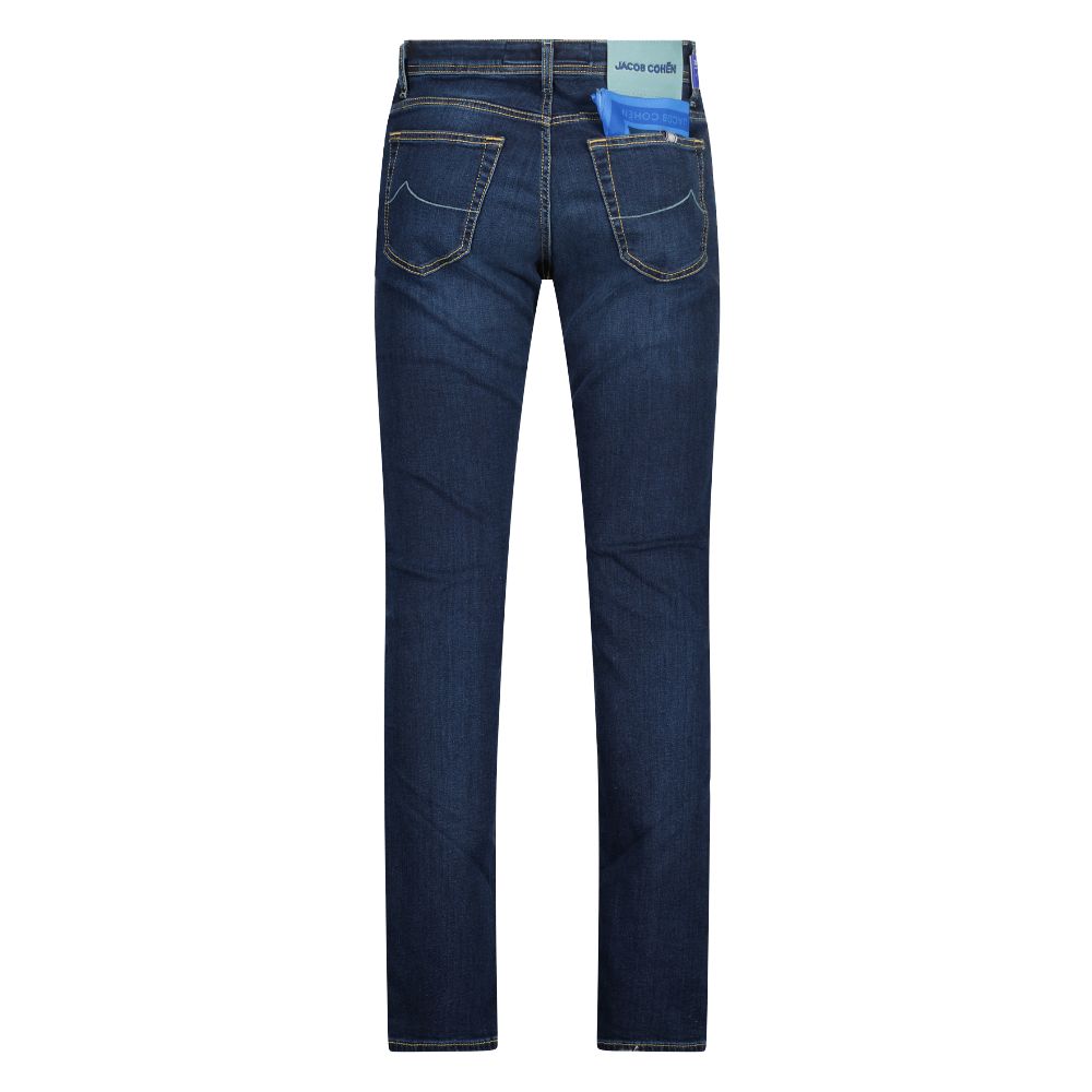 Elegante Slim Fit Dunkelblaue Jeans