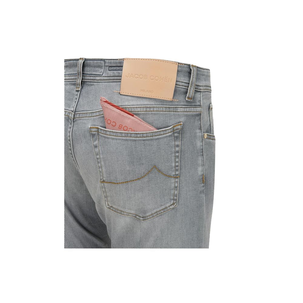 Eleganter Slim Fit-Jeansstoff in Grau