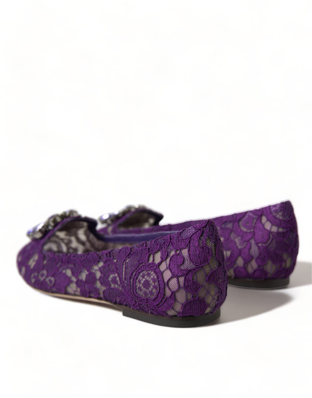 Lila Vally Taormina Lace Crystals Flats Schuhe