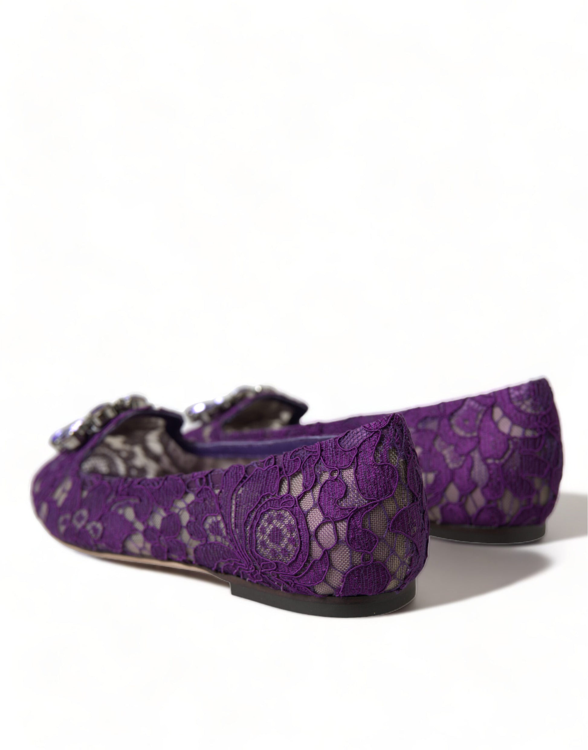 Lila Vally Taormina Lace Crystals Flats Schuhe