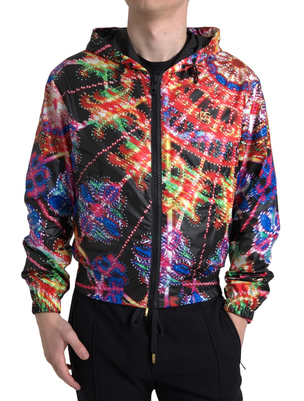 Mehrfarbiger Kapuzenpullover