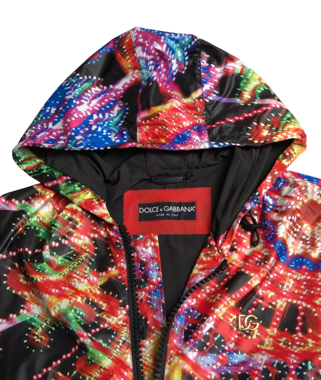 Mehrfarbiger Kapuzenpullover