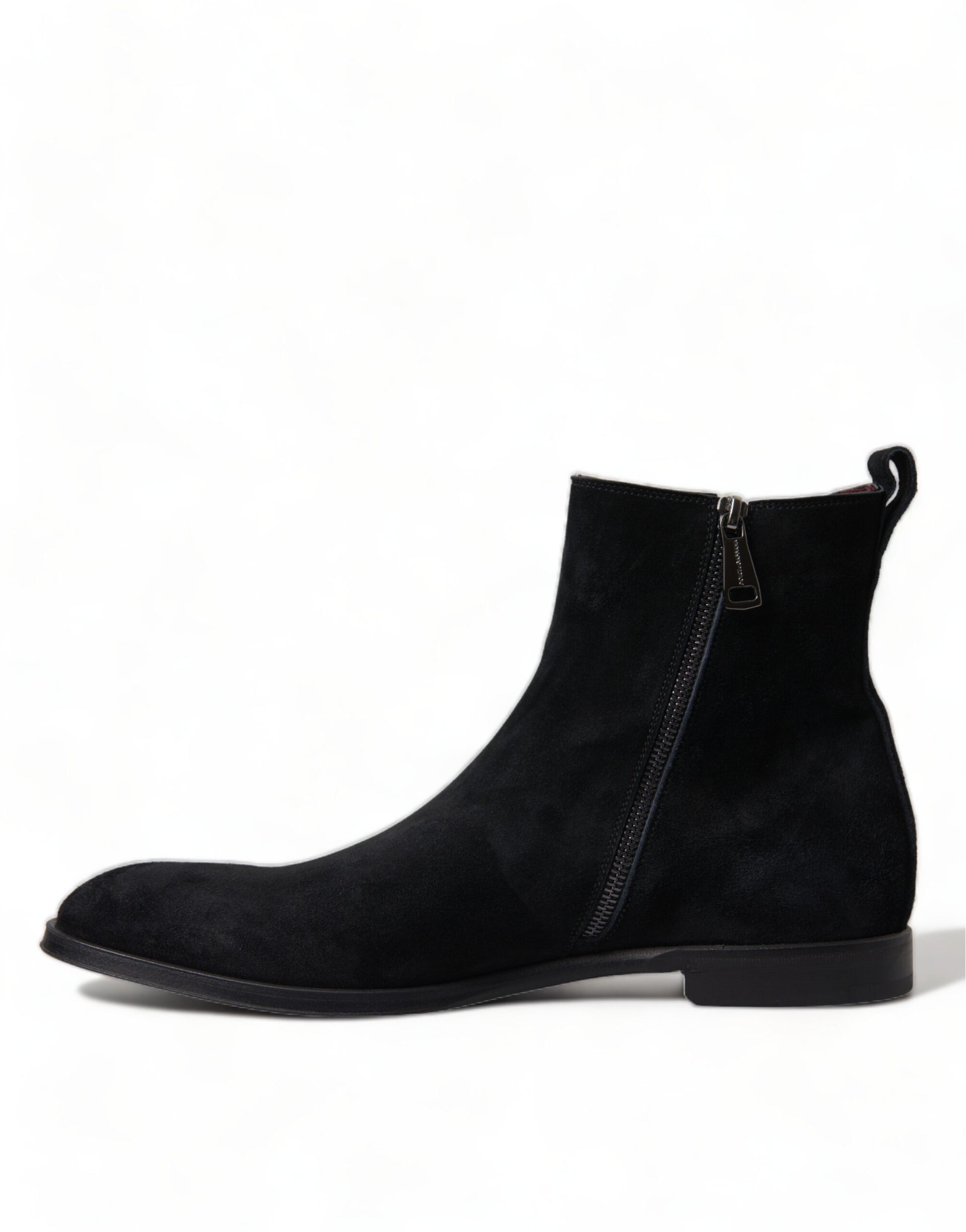 Schwarze Wildleder Leder Mid Calf Herren Stiefel Schuhe