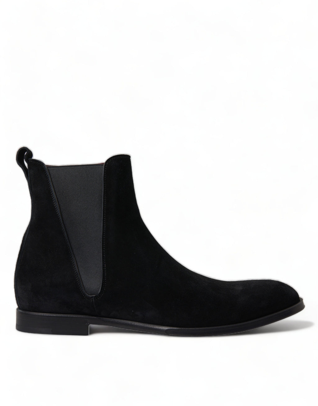 Schwarze Wildleder Leder Mid Calf Herren Stiefel Schuhe