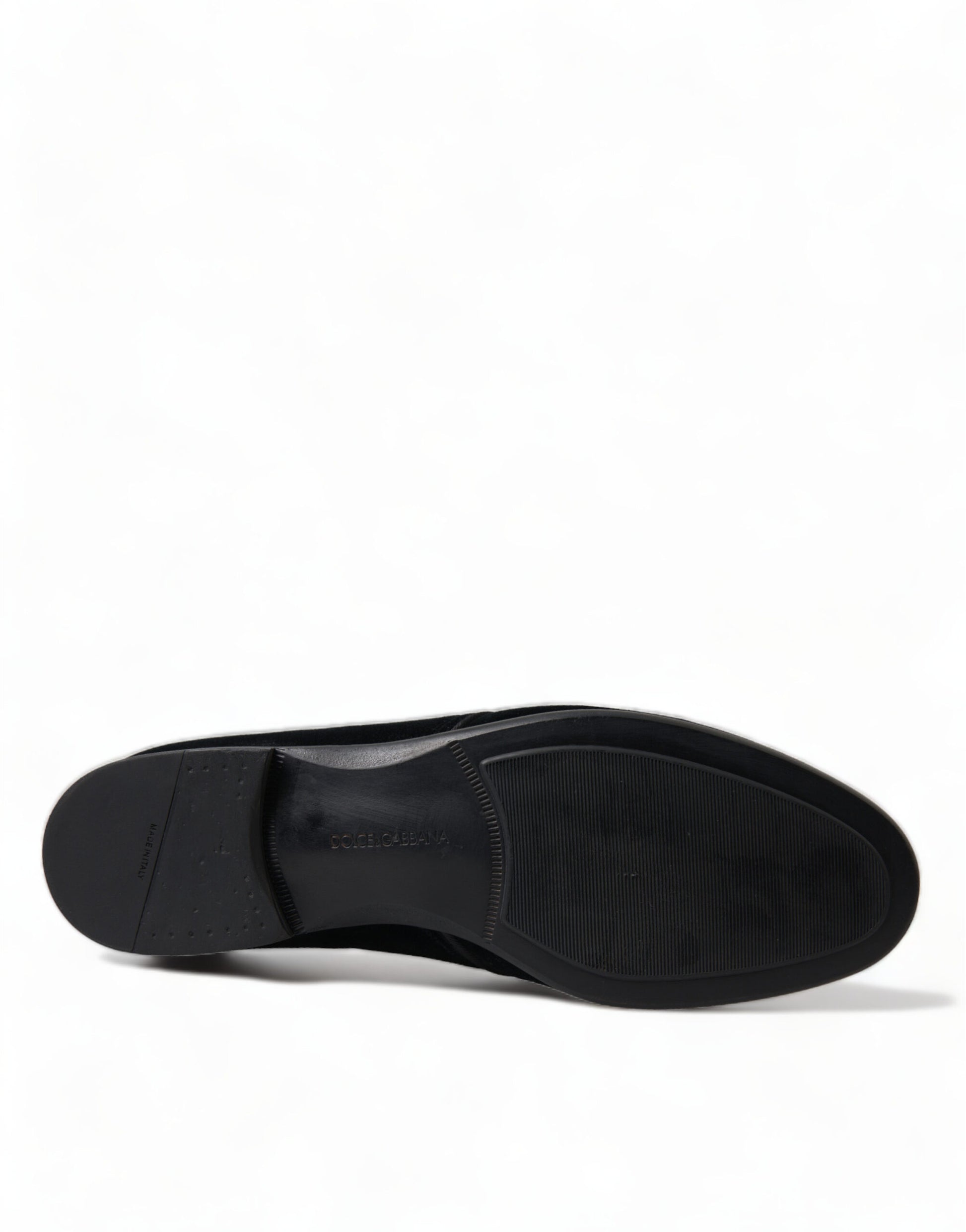 Schwarze, formelle Derby-Schuhe aus Samt mit Schnürung