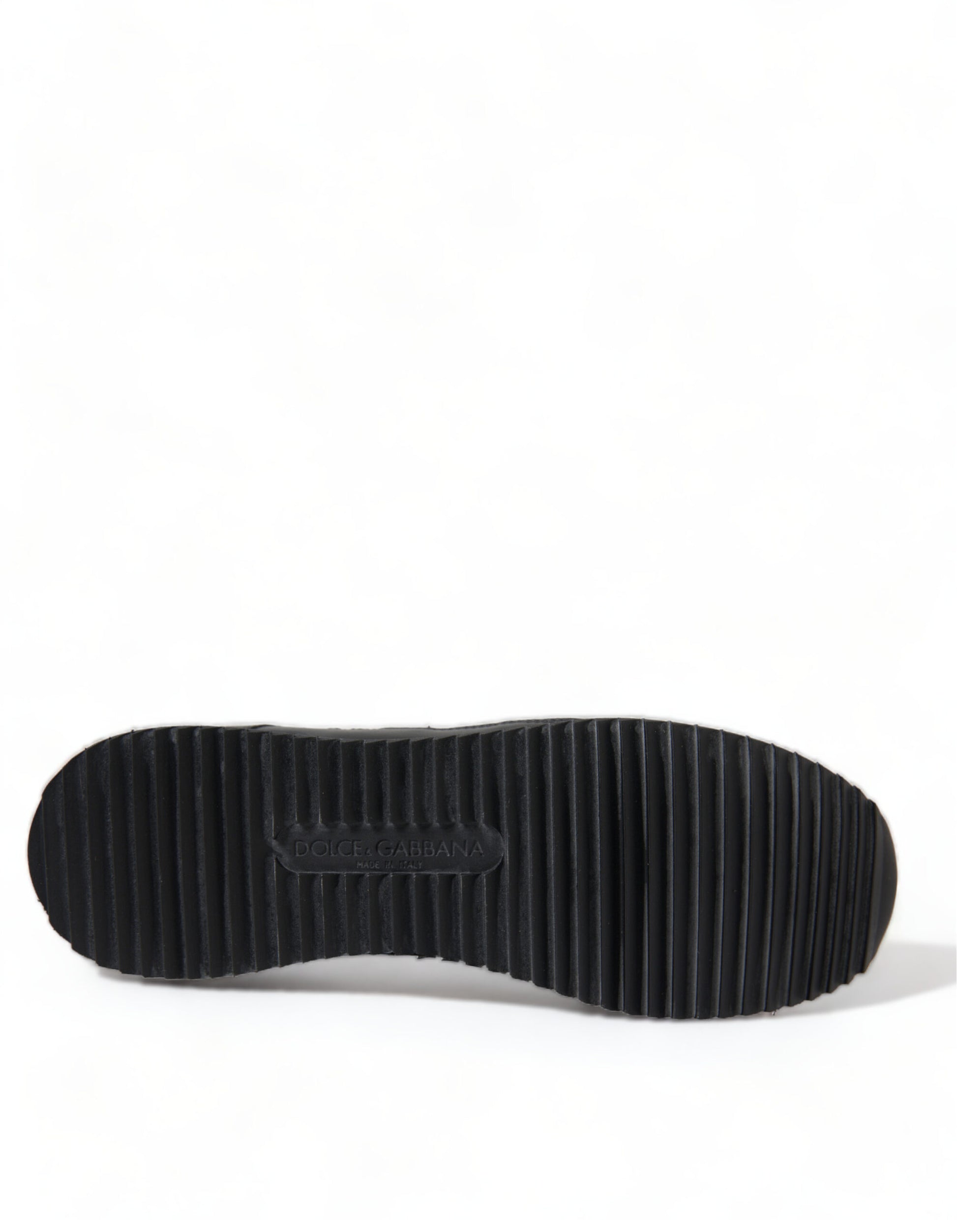 Schwarze Sneakers aus Leder mit Blumenspitze