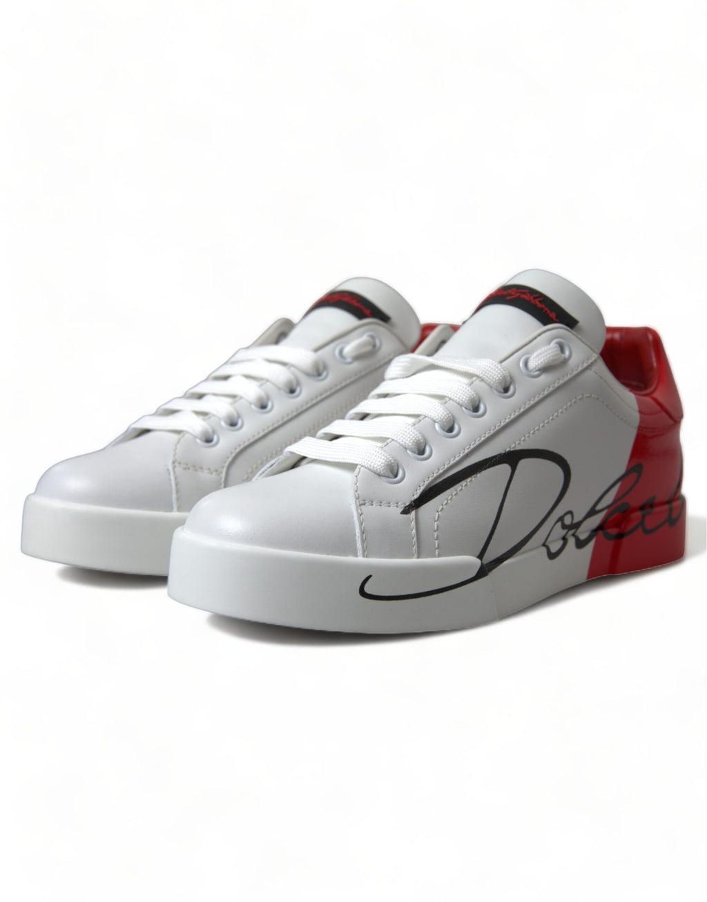 Weiß Rot Lace Up Damen Low Top Sneakers Schuhe