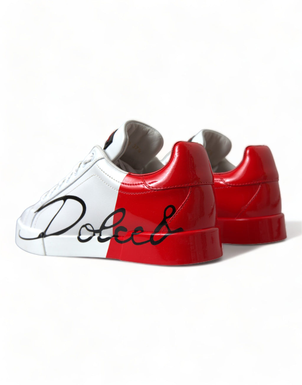 Weiß Rot Lace Up Damen Low Top Sneakers Schuhe