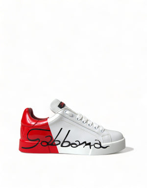 Weiß Rot Lace Up Damen Low Top Sneakers Schuhe