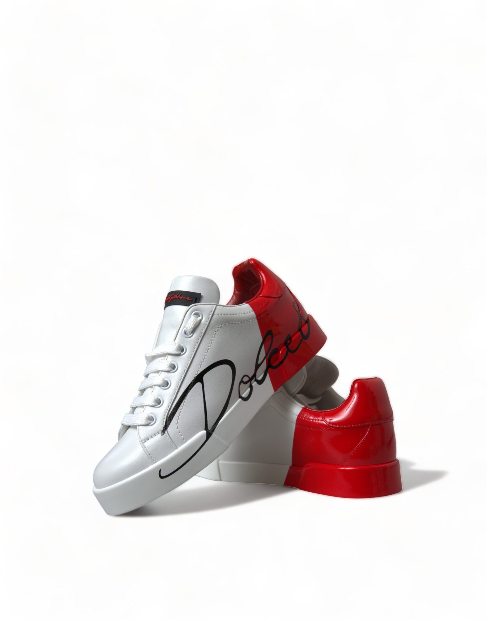 Weiß Rot Lace Up Damen Low Top Sneakers Schuhe