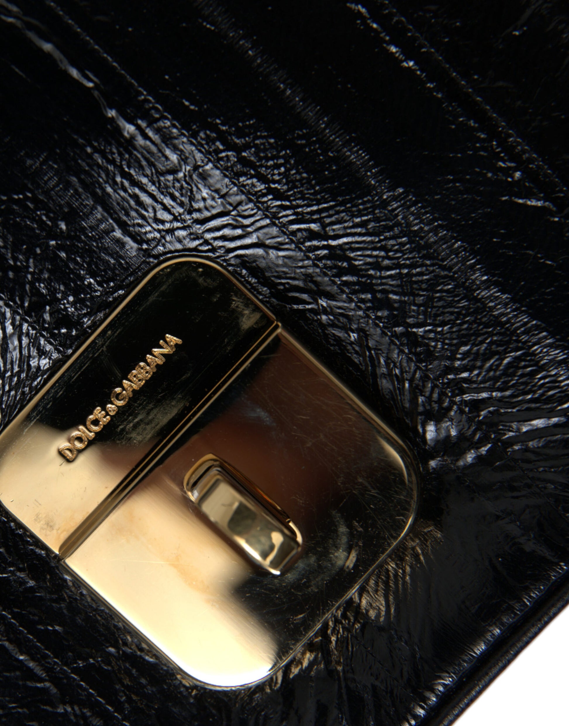 Schwarze Dokumenten-Schultertasche aus Aalleder