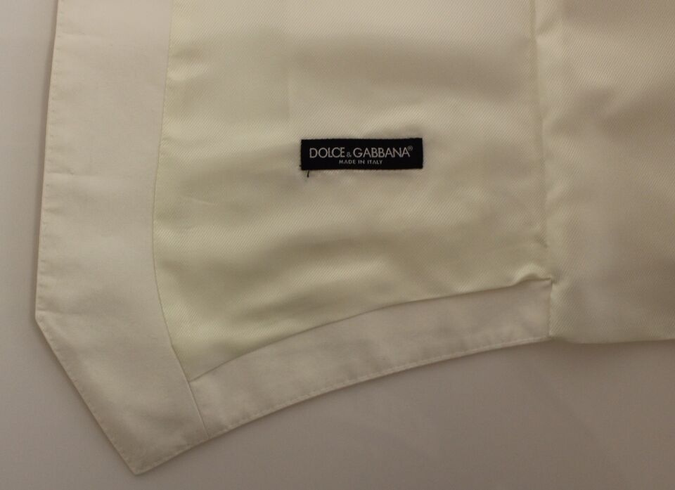 Weißer Blazer aus Baumwoll-Seiden-Mischgewebe