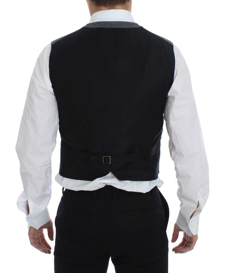 Graue Weste aus Baumwollmischung mit Logo
