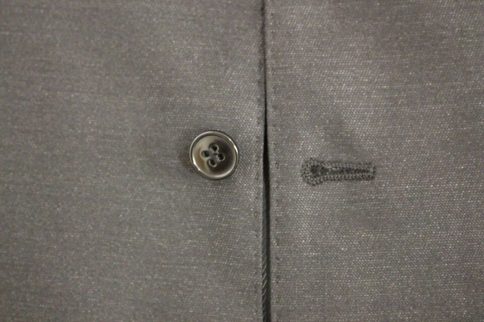 Graue Woll-Seiden-Kleid-Weste Gilet Weste