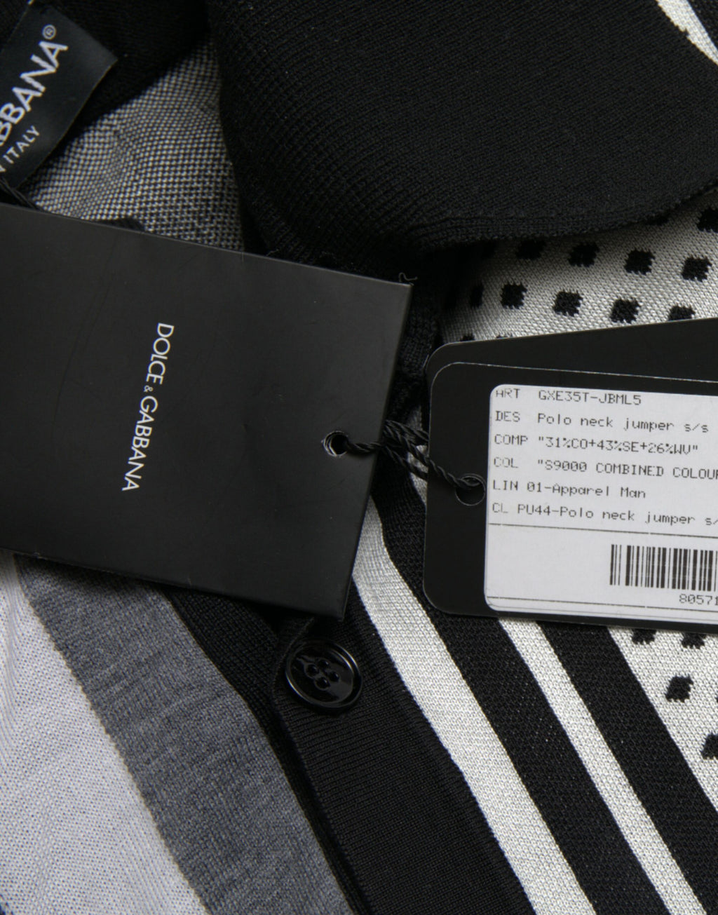 Schwarz Weiß Pullover Cardigan Polo Pullover