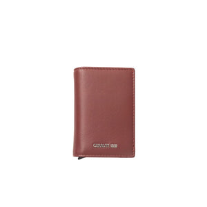 Rote Herrenbrieftasche aus Kalbsleder