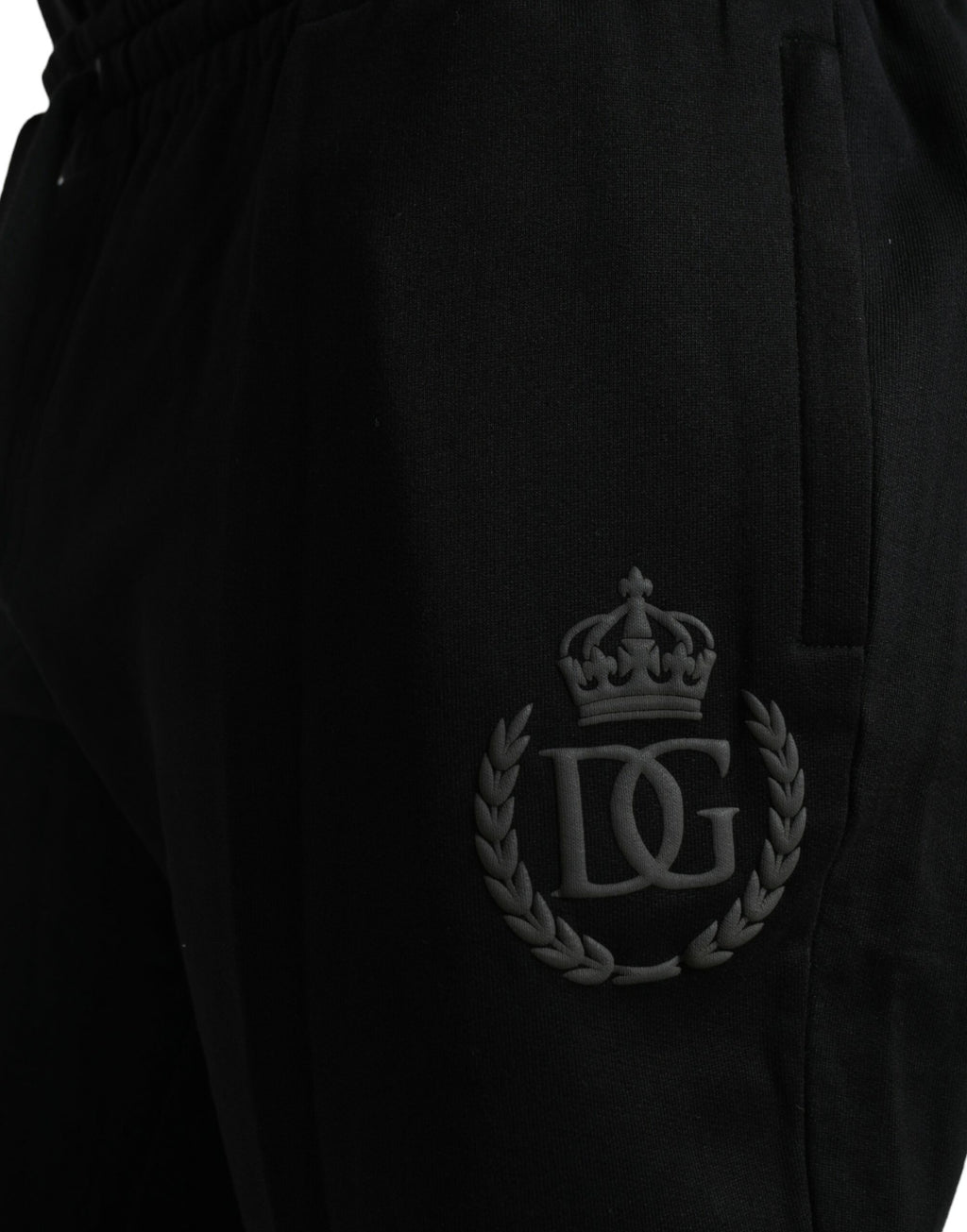 Schwarze Jogginghose aus Baumwolle mit Logo für Herren