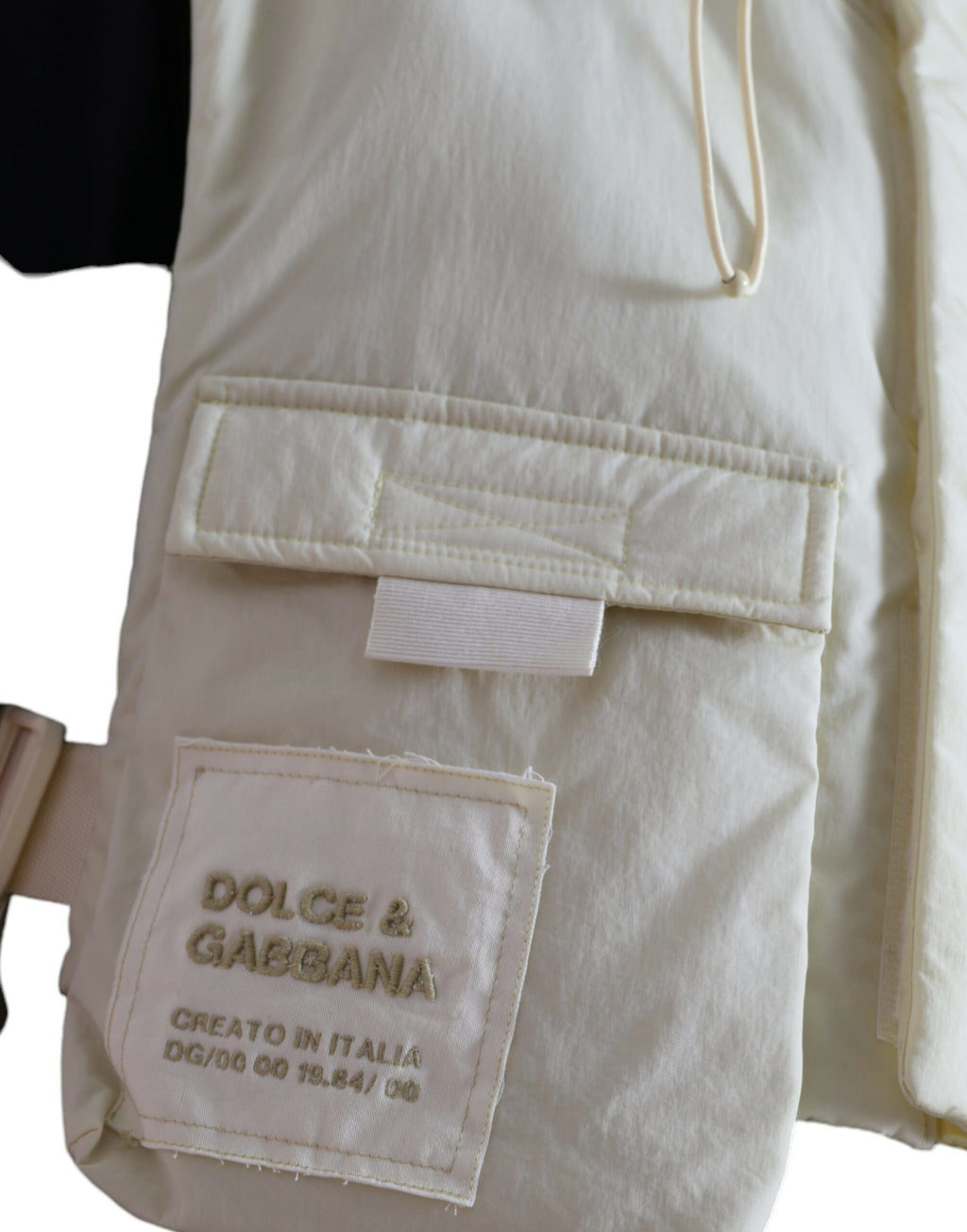 Gelbe Sportweste aus Nylon mit Kapuze