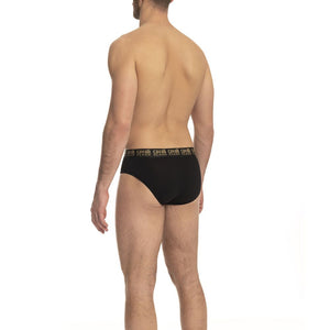 Schwarzer Herren-Slip aus Baumwolle