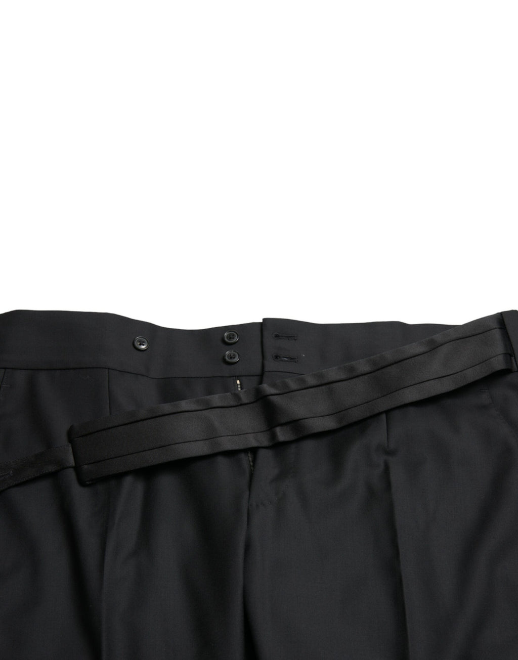 Schwarze Anzughose aus Wolle im Slim Fit