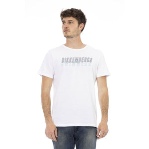 Weißes Herren-T-Shirt aus Baumwolle