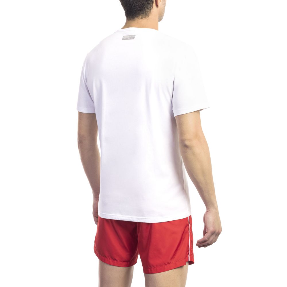 Weißes Herren-T-Shirt aus Baumwolle