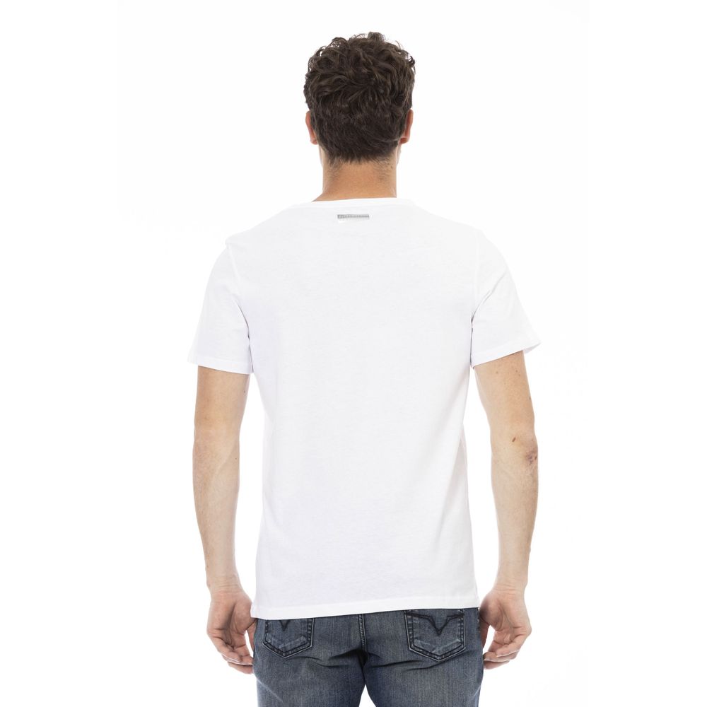 Weißes Herren-T-Shirt aus Baumwolle