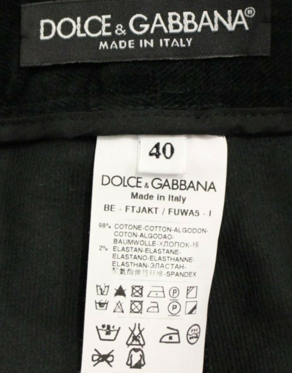 Schwarze Shorts aus Baumwolle