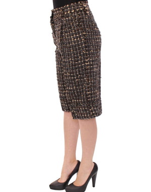 Multicolor wool shorts pants