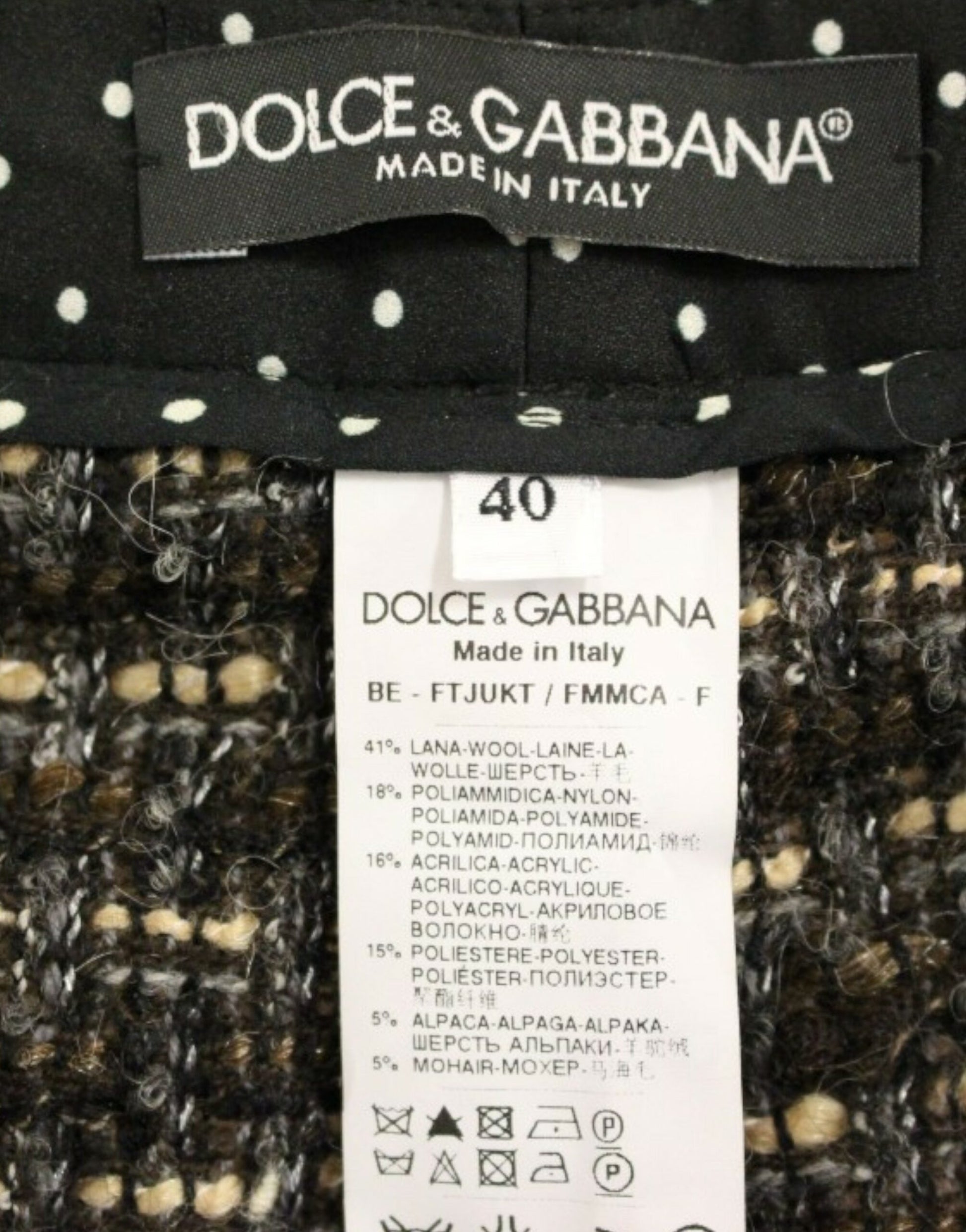 Dolce & Gabbana Multicolor wool shorts pants