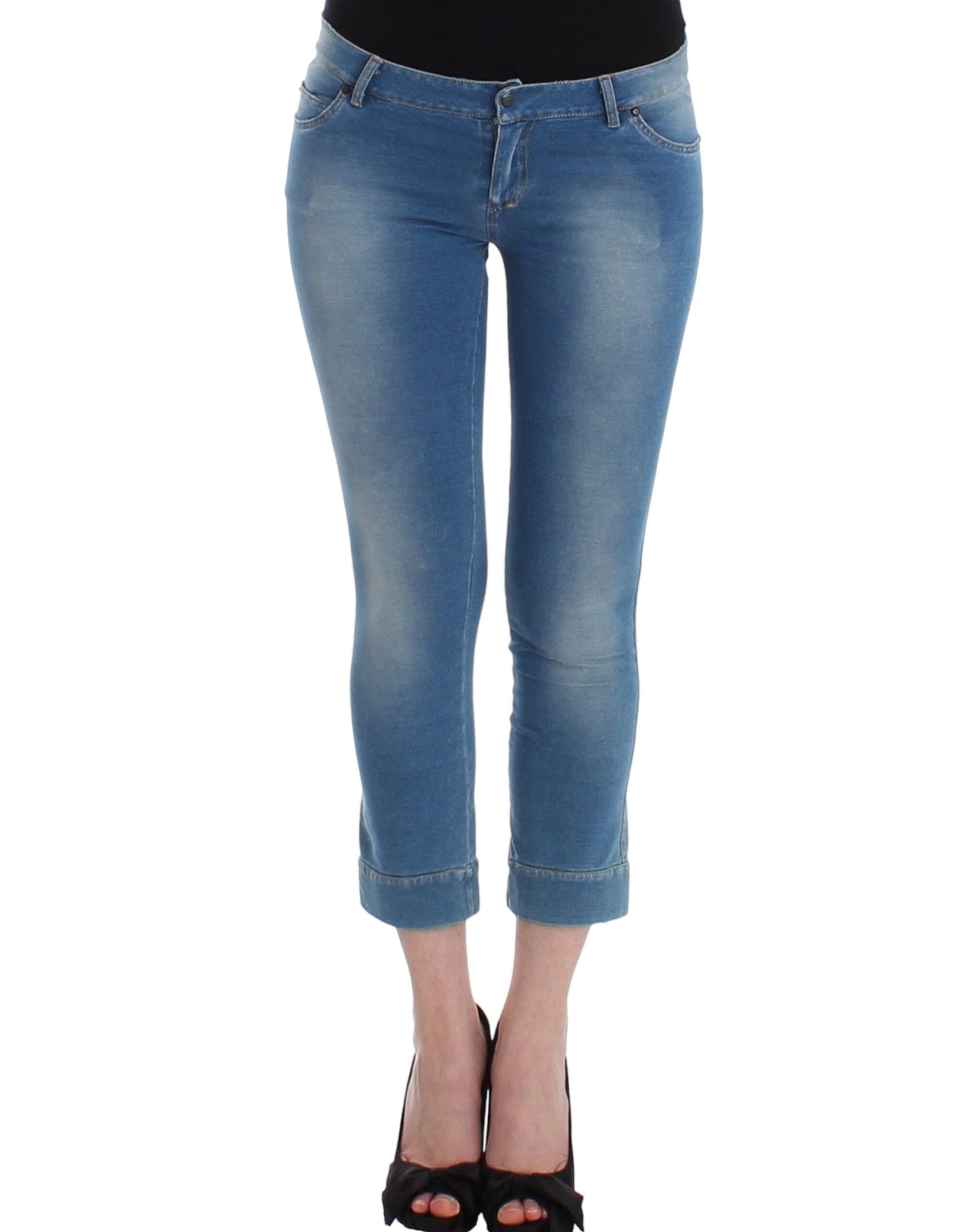Strandmode Blue Jeans Caprihose Cropped