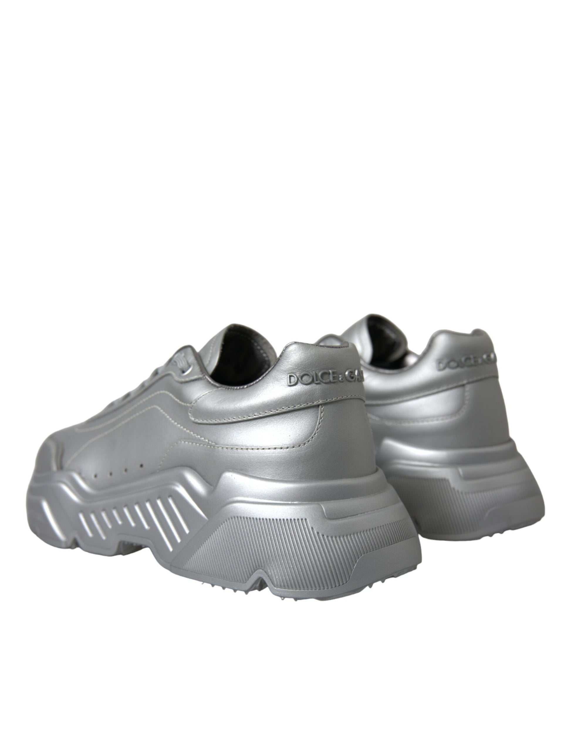 Silberne DAYMASTER Leder Herren Casual Sneakers