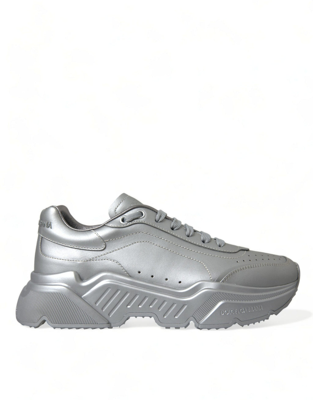 Silberne DAYMASTER Leder Herren Casual Sneakers
