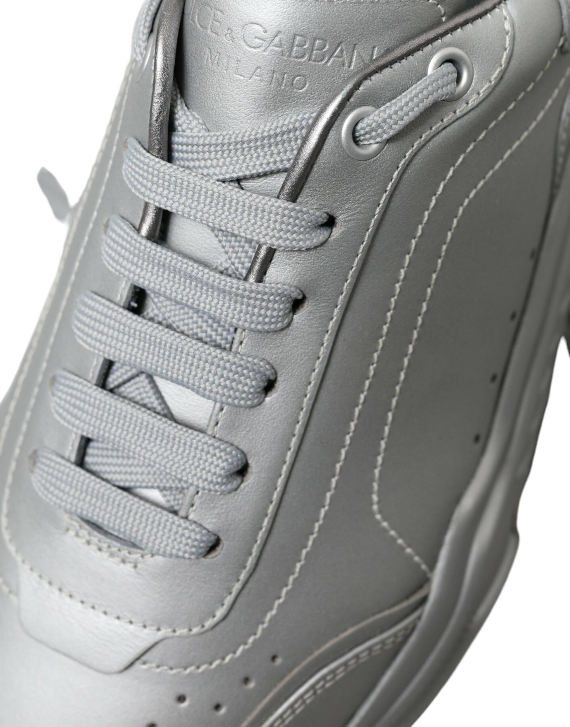 Silberne DAYMASTER Leder Herren Casual Sneakers