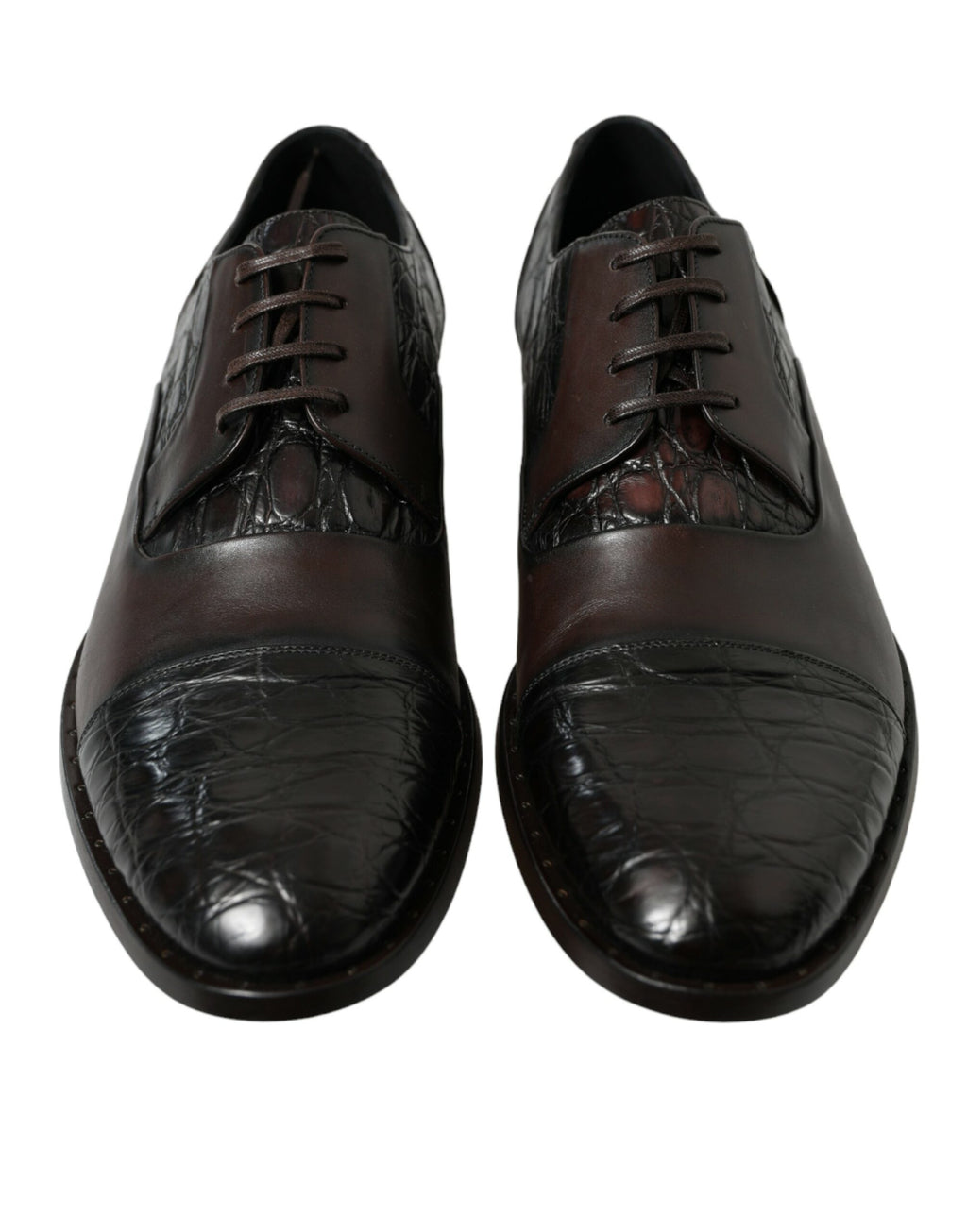 Braune Herrenschuhe aus exotischem Leder