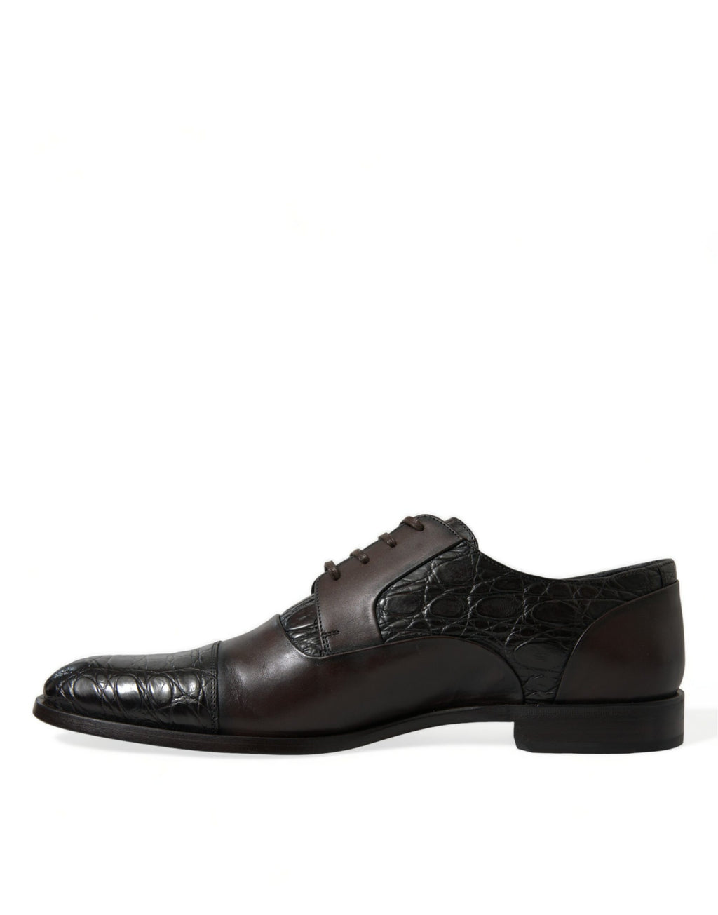 Braune Herrenschuhe aus exotischem Leder