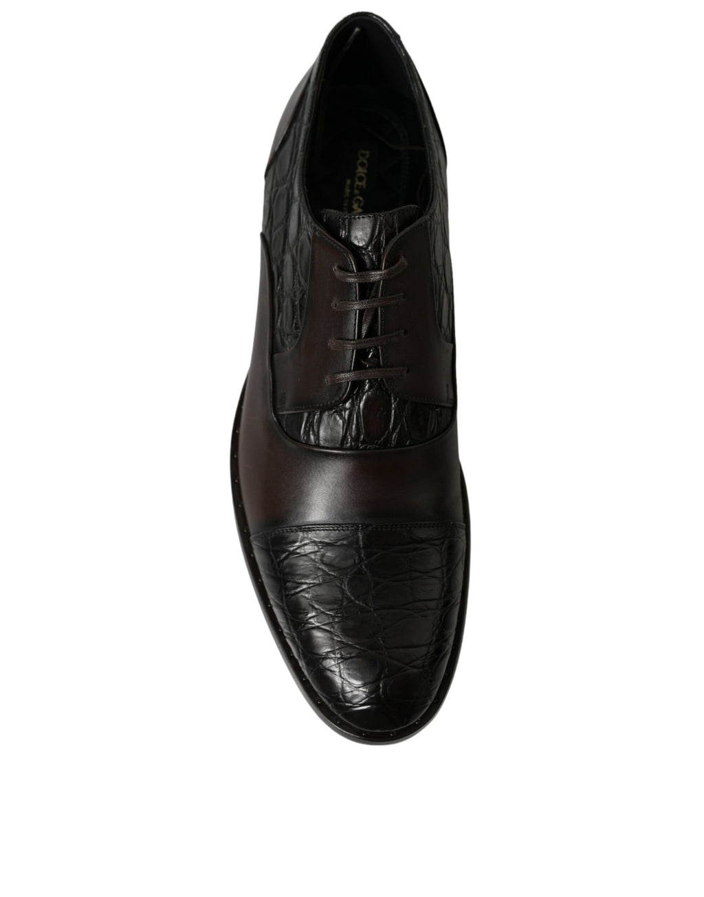 Braune Herrenschuhe aus exotischem Leder
