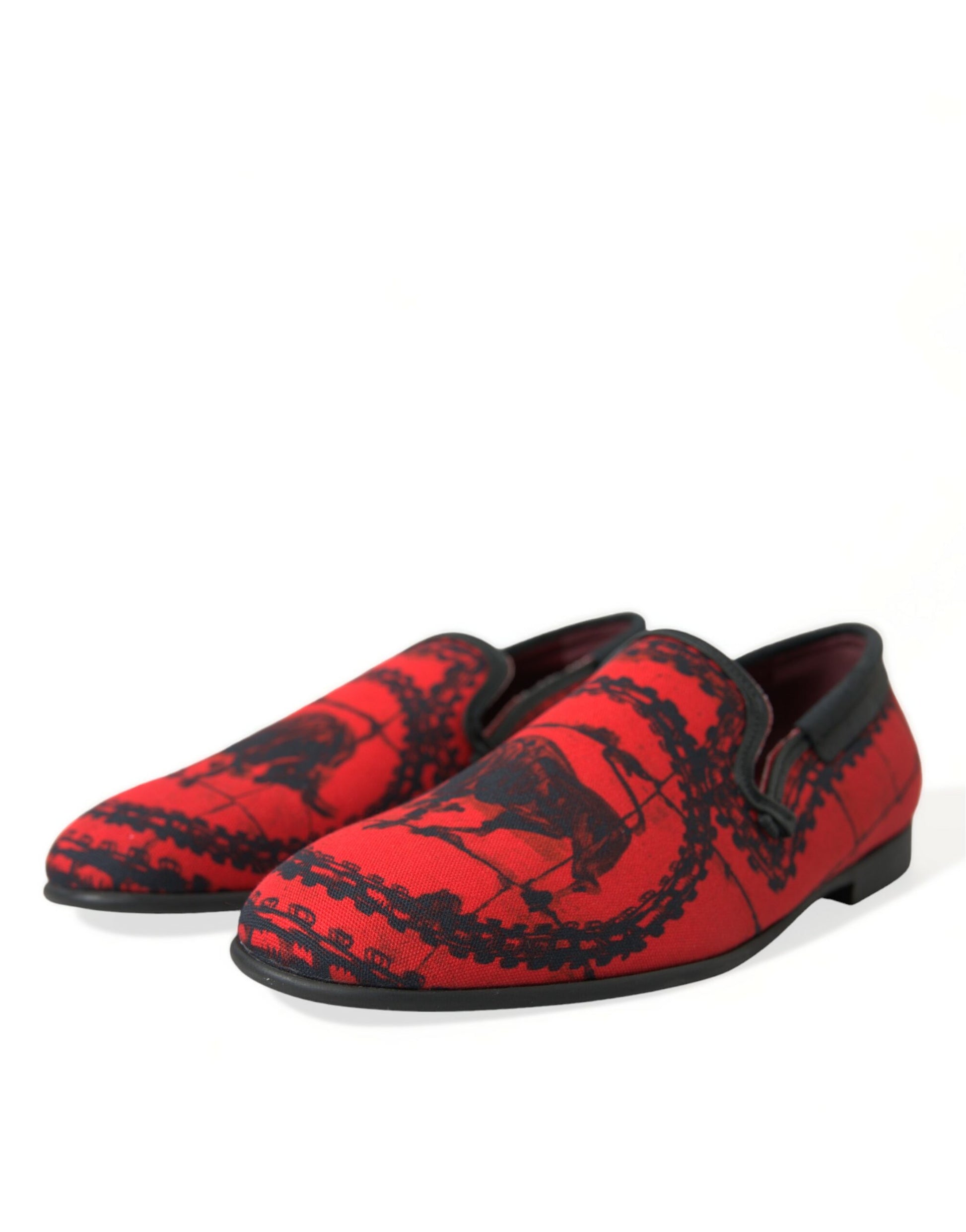 Rot Schwarz Torero Loafers Hausschuhe Herren Schuhe