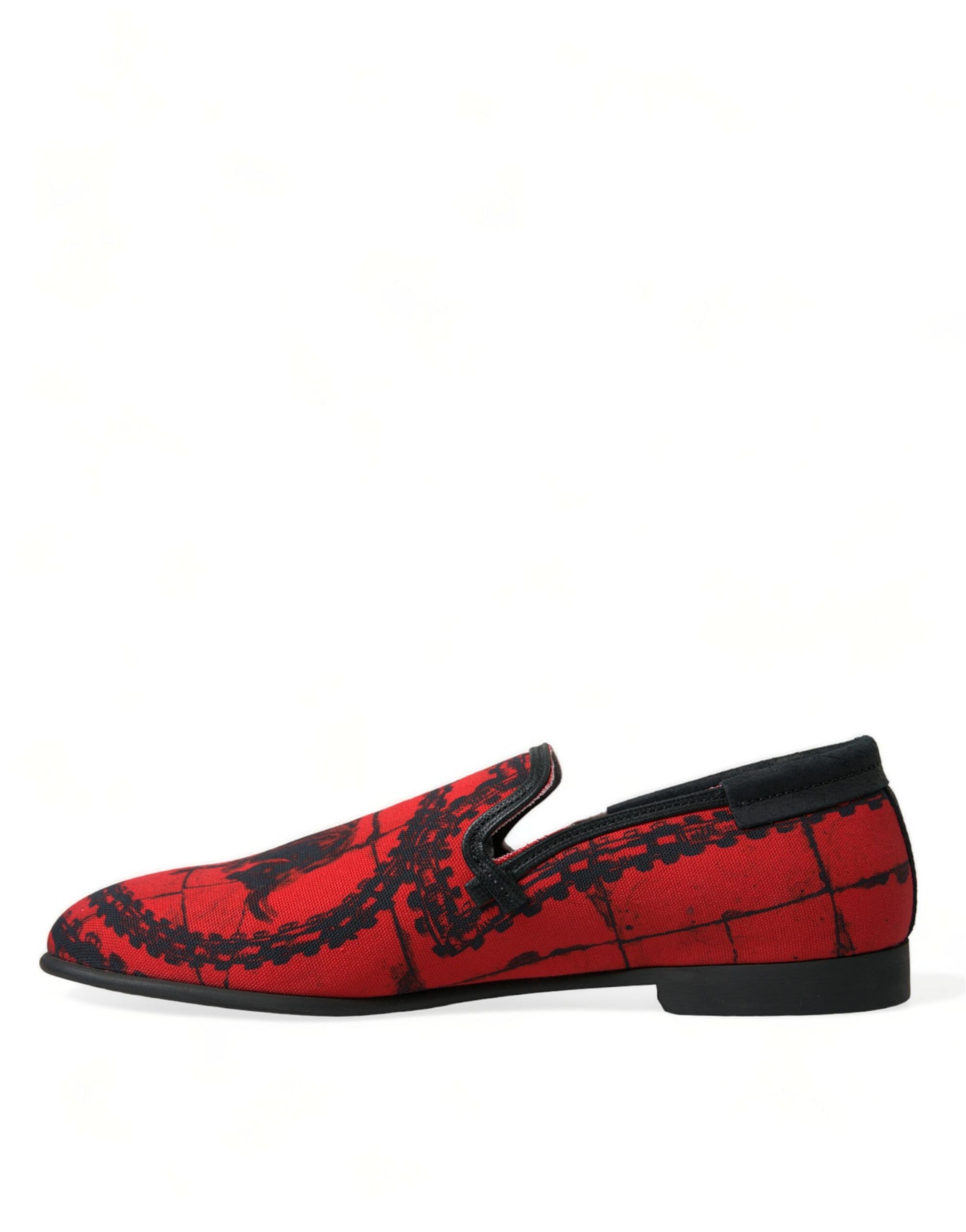 Rot Schwarz Torero Loafers Hausschuhe Herren Schuhe