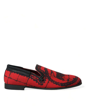 Rot Schwarz Torero Loafers Hausschuhe Herren Schuhe