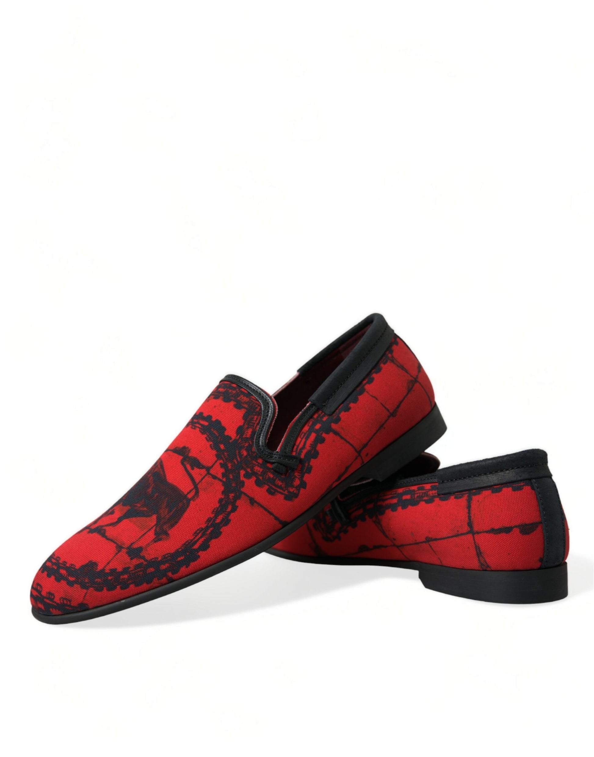 Rot Schwarz Torero Loafers Hausschuhe Herren Schuhe